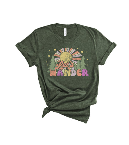 Let's Wander- Heather Military Green