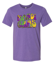 Load image into Gallery viewer, Retro Mardi Gras- Heather Team Purple